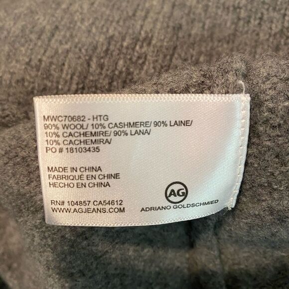 #316 AG ADRIANO GOLDSCHMIED Wool/Cashmere Sweater Mini Dress - Picture 11 of 15